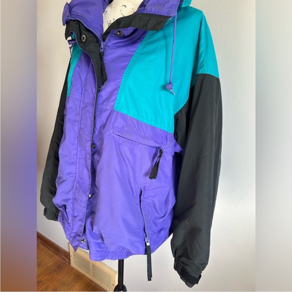 VTG Columbia 90’s Vamoose Windbreaker Colorblock Woman’s, XL - Picture 8 of 12
